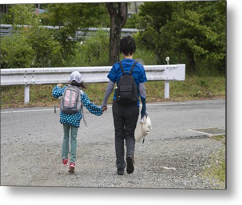 Family Metal Print featuring the photograph Holding Hands by Masami Iida