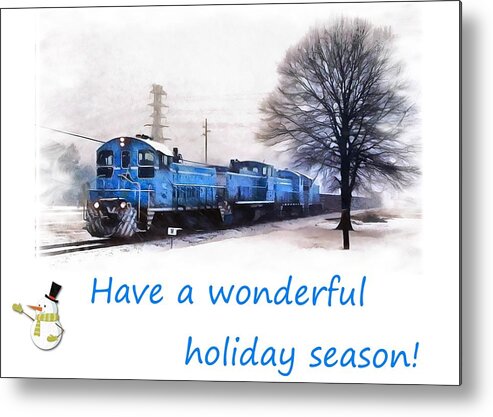 Holiday Metal Print featuring the photograph Holiday Train by Joseph C Hinson