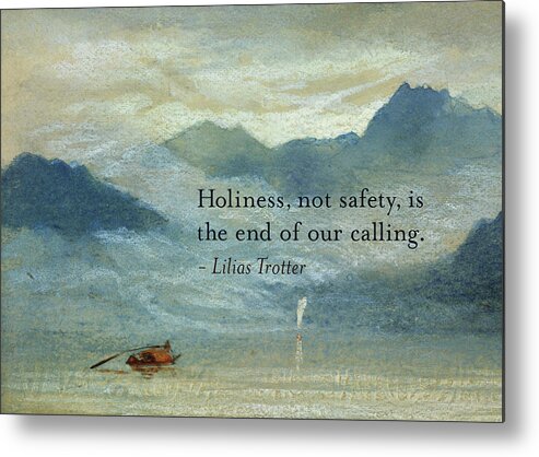 Landscape Metal Print featuring the painting Holiness, Not Safety by Lilias Trotter