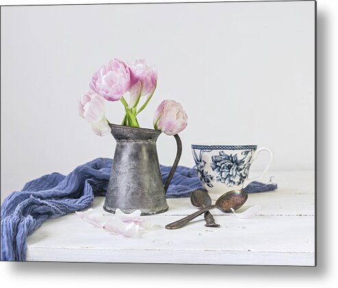 Tulip Metal Print featuring the photograph In The Moment by Kim Hojnacki