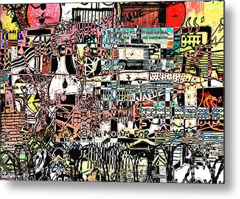 Industrial Art Metal Print featuring the digital art Industrial Complex 2 by Andy Mercer