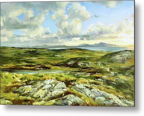 Inishowen Metal Print featuring the painting Inishowen Penninsula by Conor McGuire