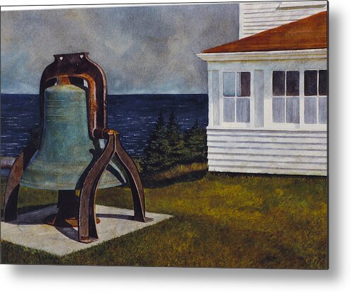 Monhegan Metal Print featuring the painting Island Bell by Tyler Ryder