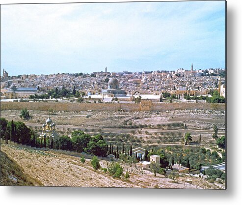 Jerusalem City Metal Print featuring the photograph Jerusalem City 1948 by Munir Alawi