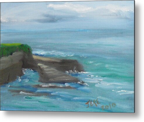  Metal Print featuring the painting La Jolla Cove 100 by Jeremy McKay