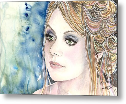 Fairy Metal Print featuring the painting Lady Di by Kim Whitton
