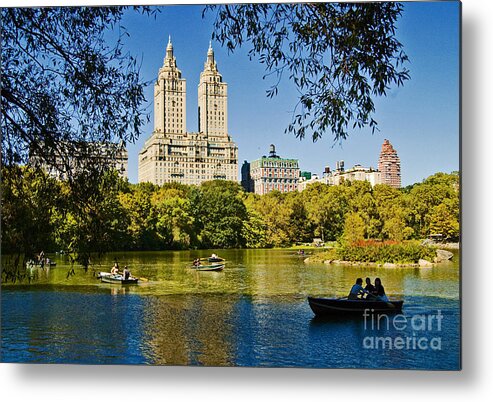 Central Park Metal Print featuring the photograph Lake in Central Park by Allan Einhorn