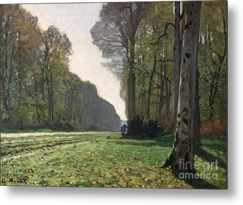The Metal Print featuring the painting Le Pave de Chailly by Claude Monet