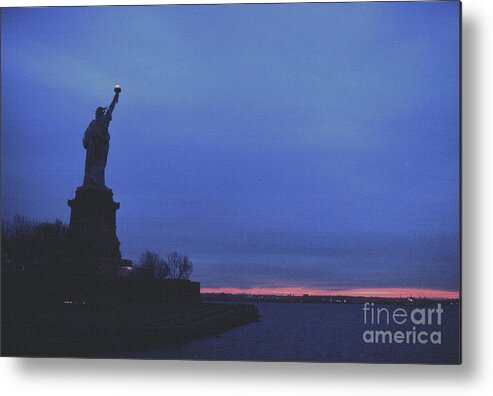 Statue Of Liberty Metal Print featuring the photograph Liberty's Light by Tom Wurl