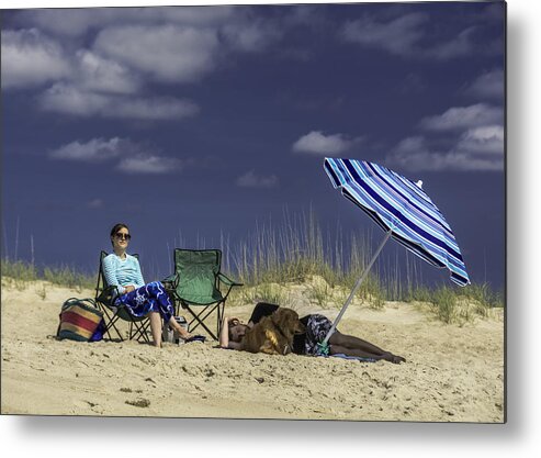 Original Metal Print featuring the photograph Life is a beach by WAZgriffin Digital
