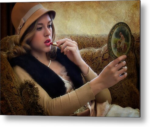  Metal Print featuring the photograph Lipstick by Jean Hildebrant