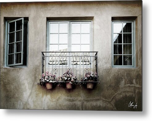 California Metal Print featuring the photograph Los Gatos Courtyard by Colleen Joy