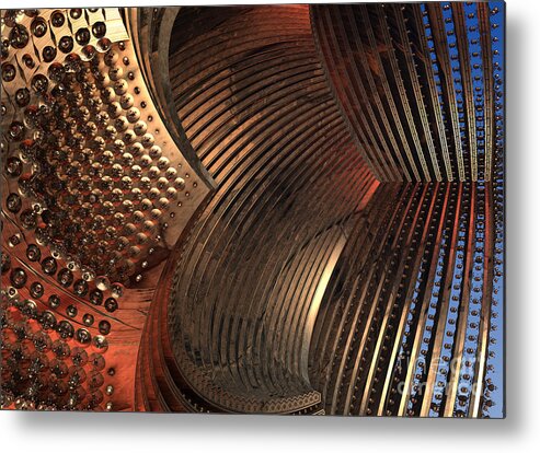 Fractal Metal Print featuring the digital art Louvers by Melissa Messick