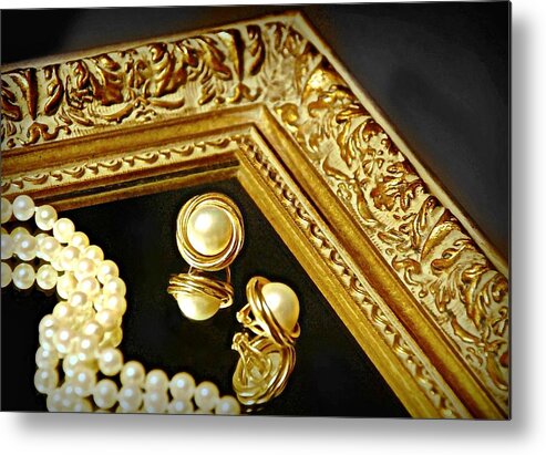 Jewels Metal Print featuring the photograph Luster by Diana Angstadt