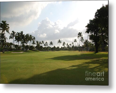 Golf Course Metal Print featuring the photograph Lyford Cay Golf Club The Bahamas by Jan Daniels