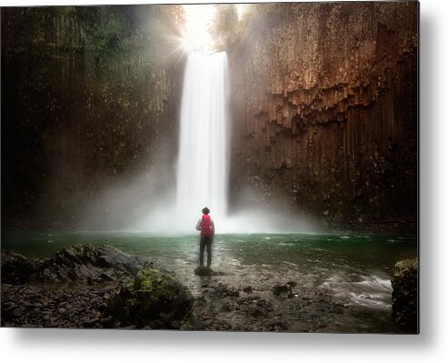 Abiqua Falls Metal Print featuring the photograph Magic Moment by Nicki Frates