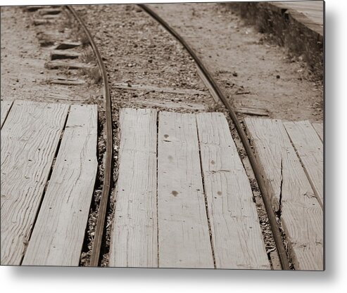 Old West Metal Print featuring the photograph Making Tracks 2 by Colleen Cornelius