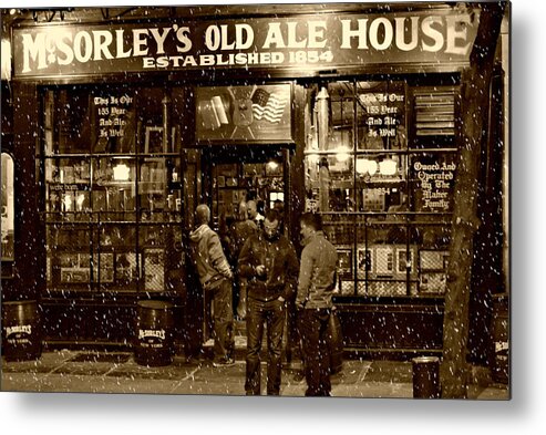 Mcsorley's Old Ale House Metal Print featuring the photograph McSorley's Old Ale House by Randy Aveille