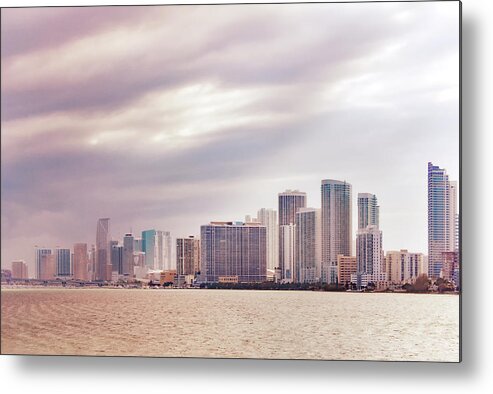 Miami Metal Print featuring the photograph Miami Delusion by Iryna Goodall