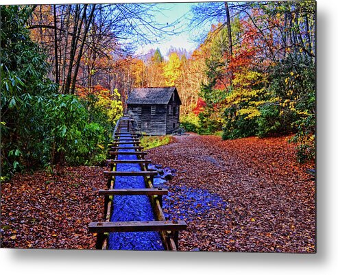 Mingus Mill Metal Print featuring the photograph Mingus Mill 002 by George Bostian