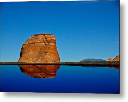 Harry Spitz Metal Print featuring the photograph Mirror Rock by Harry Spitz