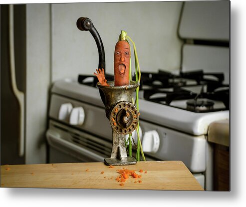 Orange Metal Print featuring the photograph Mr. Carrot by Rick Mosher