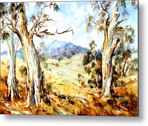 Avoca Metal Print featuring the painting Near Avoca by Ryn Shell