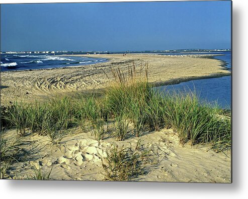 Inlet Metal Print featuring the photograph New Jersey Inlet by Sally Weigand