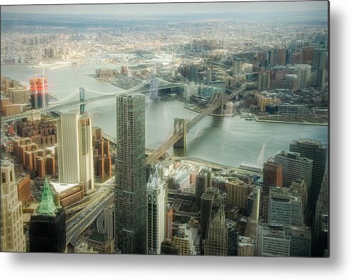 New York Metal Print featuring the photograph New York View of East River by Dyle Warren