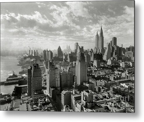 Times Square Metal Print featuring the photograph New your City Skyline by Jon Neidert