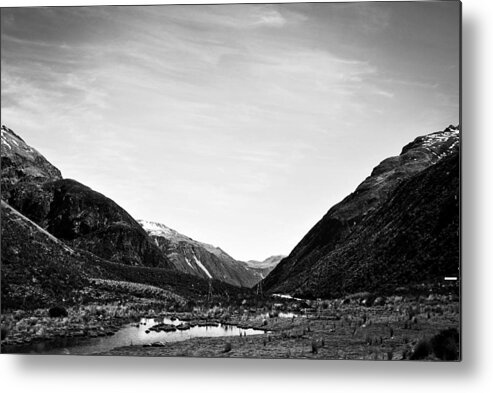 Nature Metal Print featuring the painting New Zealand Wilderness by Celestial Images