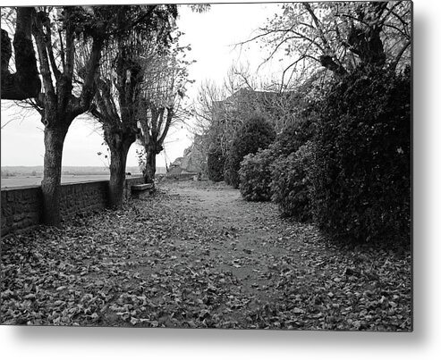 Normandy Metal Print featuring the photograph Normandy Black and White by Sierra Vance