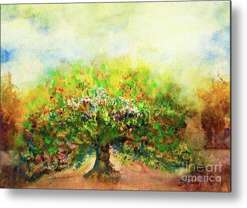 #creativemother Metal Print featuring the painting Oak Nest by Francelle Theriot