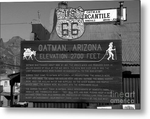Oatman Arizona Metal Print featuring the photograph Oatman Arizona by David Lee Thompson