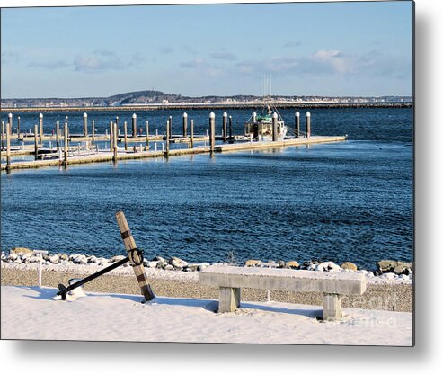Seascape Metal Print featuring the photograph Ocean View from Yacht Club by Janice Drew