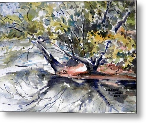 River Metal Print featuring the painting Ocmulgee at Amerson Park by Martha Tisdale