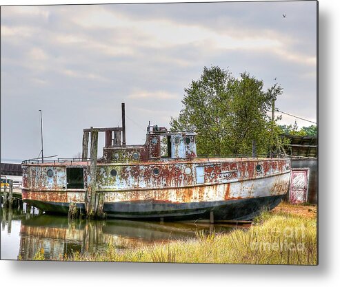 Fishing Boat Metal Print featuring the photograph Old fishing boat by Robert Pearson