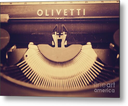 Adriano Metal Print featuring the photograph Olivetti typewriter by Giuseppe Esposito