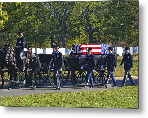 Arlington Metal Print featuring the photograph On their way to rest by Paul W Faust - Impressions of Light