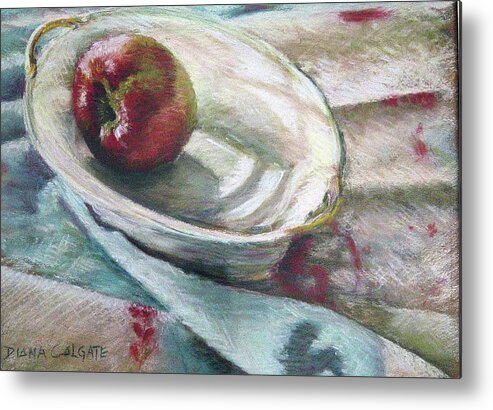 Still Life Metal Print featuring the pastel One A Day by Diana Colgate
