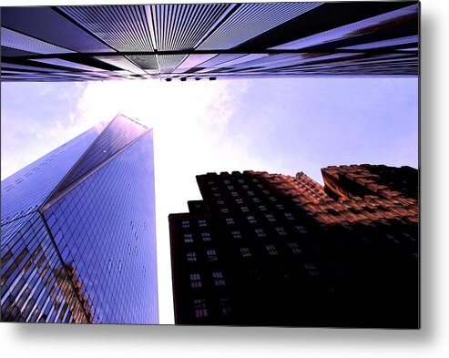 City Metal Print featuring the photograph One World Trade Center with Other Skyscrapers by Matt Quest