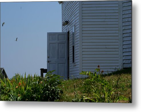 Photograph Metal Print featuring the photograph Open Door by Lois Lepisto