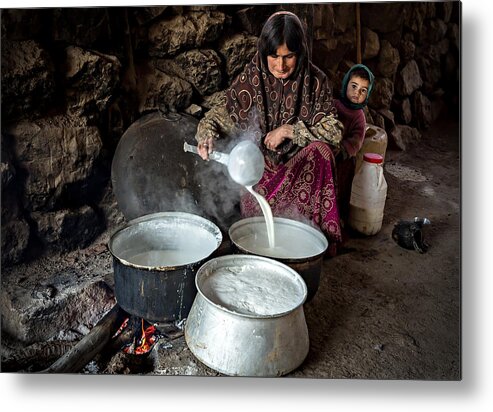 Documentary Metal Print featuring the photograph Open Kitchen by Mohammadreza Momeni