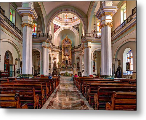 Arcos Metal Print featuring the photograph Our Lady of Guadalupe Interior by Paul LeSage