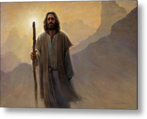Jesus Metal Print featuring the painting Out of the Wilderness by Greg Olsen