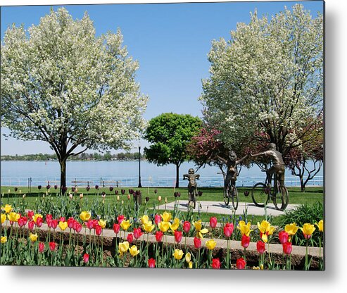 Palmer Park Metal Print featuring the photograph Palmer Park in Spring by Grace Grogan