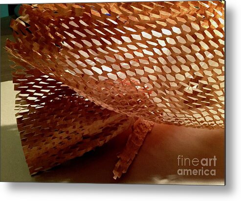 Color Texture Pattern Light Metal Print featuring the photograph Paper Series 1-9 by J Doyne Miller