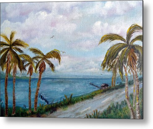 Old Florida Series Metal Print featuring the painting Path of Life by Dawn Harrell