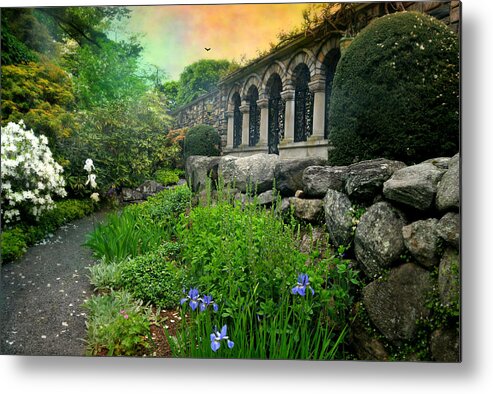 Landscape Metal Print featuring the photograph Path to the Portico by Diana Angstadt