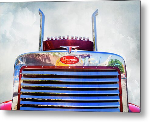 Working Truck Metal Print featuring the photograph Peterbilt Lowridin Edition by Theresa Tahara